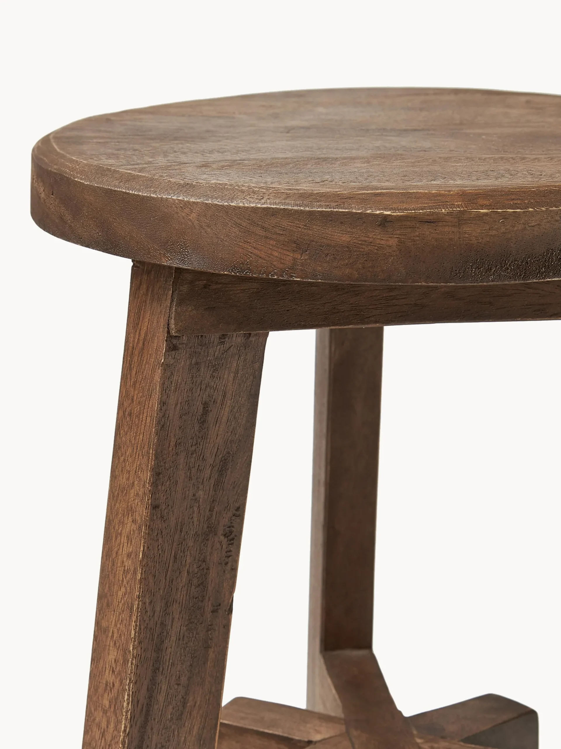 Sgabello in legno di acacia Dingklik