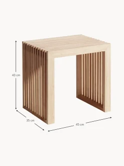 Sgabello in legno di bambù Rib