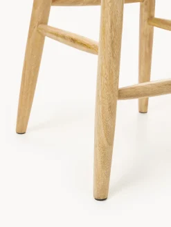 Sgabello alto in legno di mango Nino
