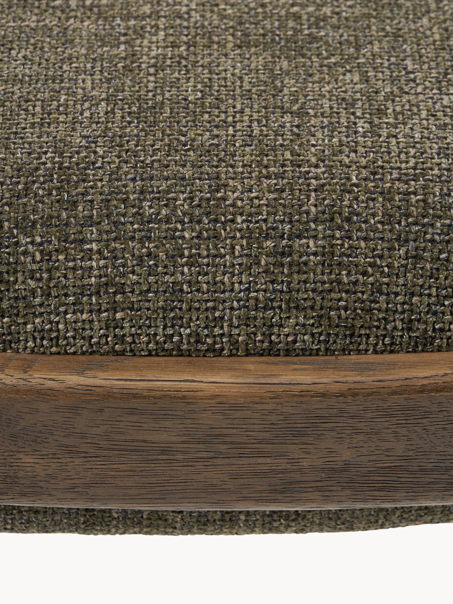 Sgabello imbottito in legno di quercia Imara