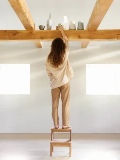 Sgabello in legno A Line