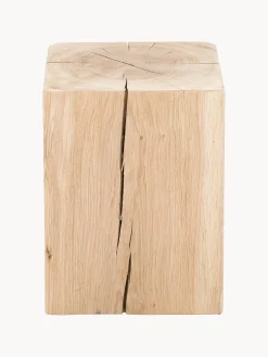 Sgabello in legno di quercia Block