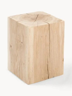 Sgabello in legno di quercia Block