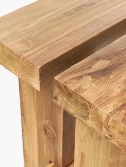 Sgabello in legno di teak Hugo