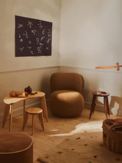 Sgabello per bambini in legno di frassino Feve