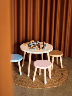 Sgabello per bambini in legno Dots