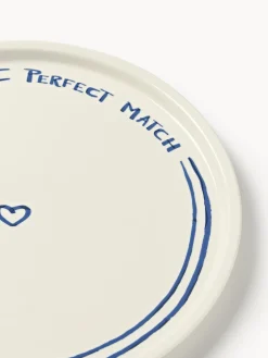 Sottopiatto in porcellana con motivo decorativo Tutti