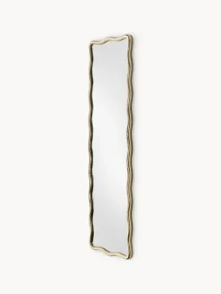 Specchio a figura intera con cornice ondulata in metallo Reggie