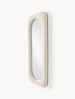 Specchio da parete con cornice in velluto Zola
