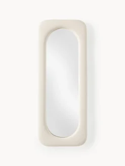 Specchio da parete con cornice in velluto Zola