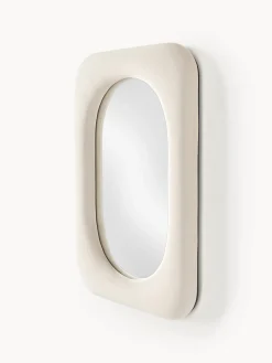 Specchio da parete con cornice in velluto Zola