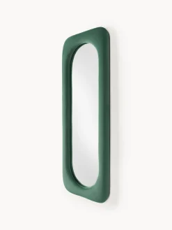 Specchio da parete con cornice in velluto Zola