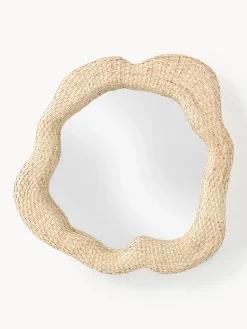 Specchio da parete in rattan Nuzana