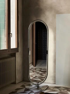 Specchio da terra ovale System 1-2-3, design Verner Panton