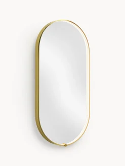 Specchio ovale da parete con illuminazione a LED Avior