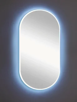 Specchio ovale da parete con illuminazione a LED Starlight