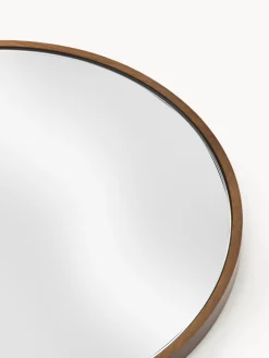 Specchio ovale da parete con cornice in legno di quercia Avery