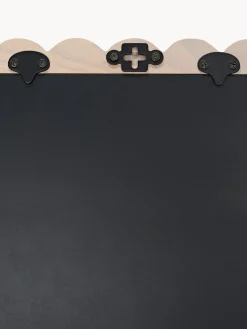 Specchio ovale da parete con cornice in legno di frassino Ayu
