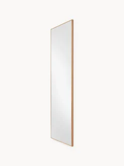 Specchio rettangolare da parete con cornice in legno di quercia Avery