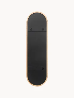 Specchio a figura intera ovale con cornice in legno di quercia Avery
