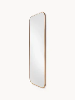 Specchio angolare da parete con cornice in legno di quercia Levan