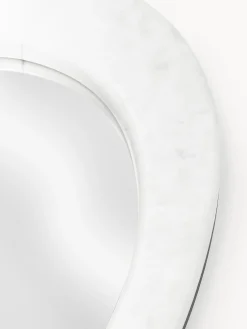 Specchio da parete con cornice in marmo Meringue