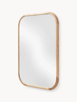 Specchio da parete con cornice in legno di quercia Levan