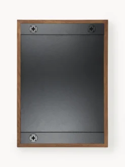 Specchio da parete con cornice in legno di quercia Avery
