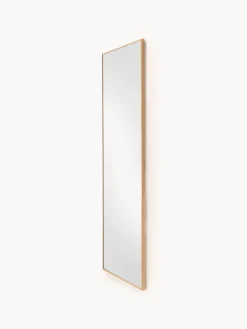 Specchio da parete con cornice in legno di quercia Avery