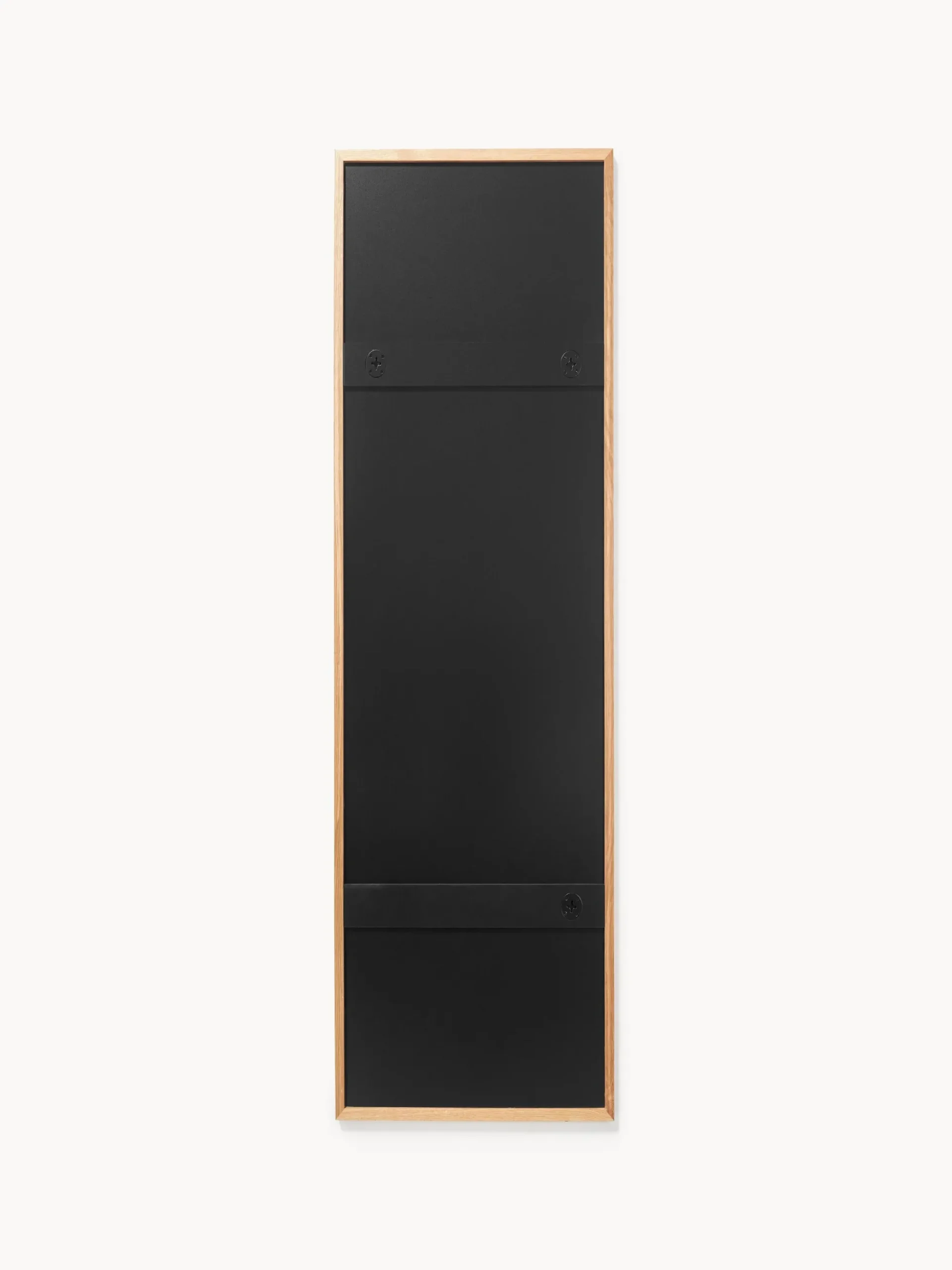 Specchio da parete con cornice in legno di quercia Avery