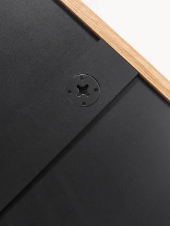 Specchio da parete con cornice in legno di quercia Avery