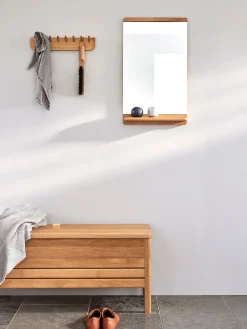 Specchio da parete in legno Rim