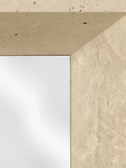 Specchio da parete in travertino Lancet