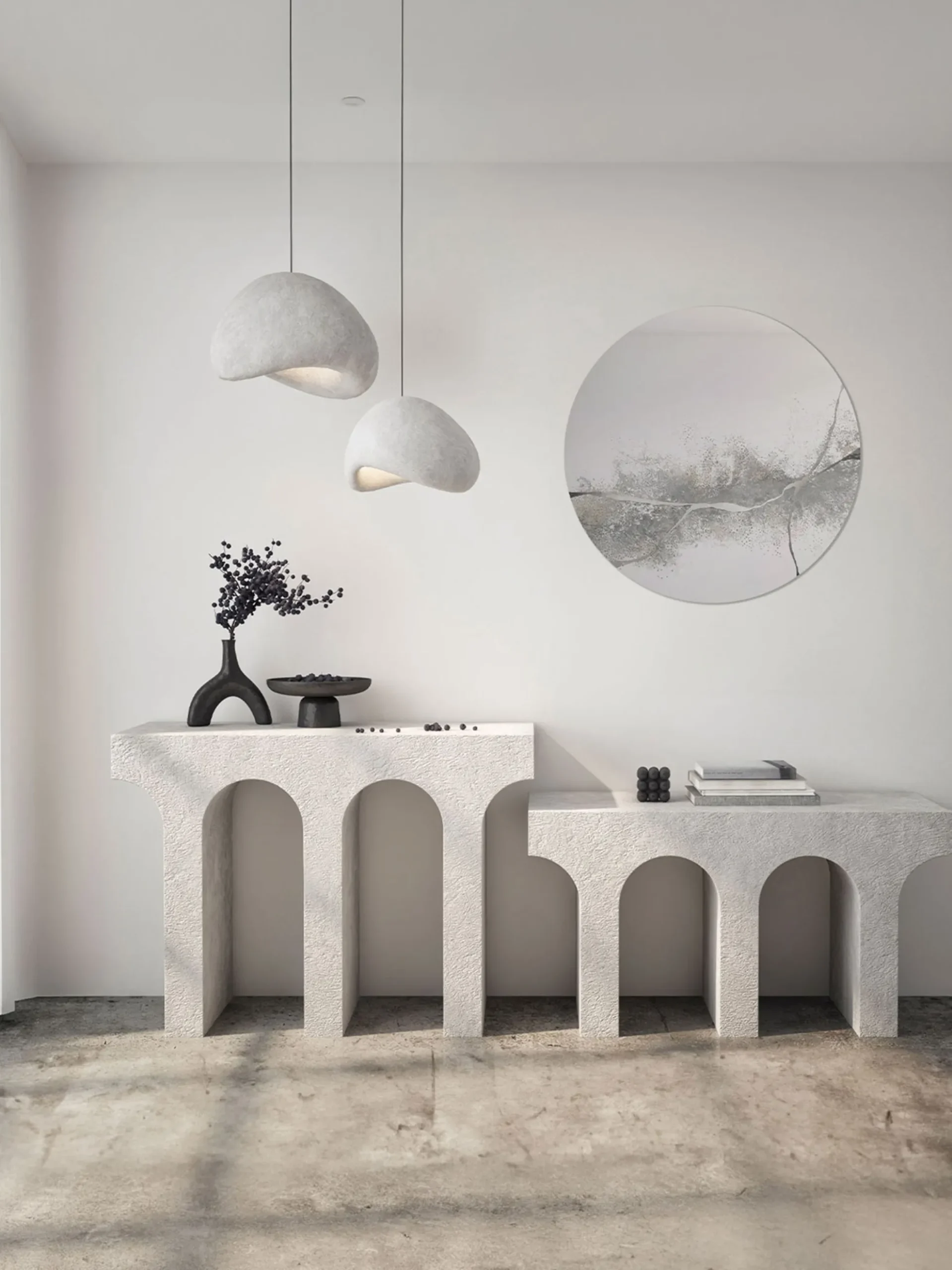 Specchio decorativo fatto a mano Kintsugi
