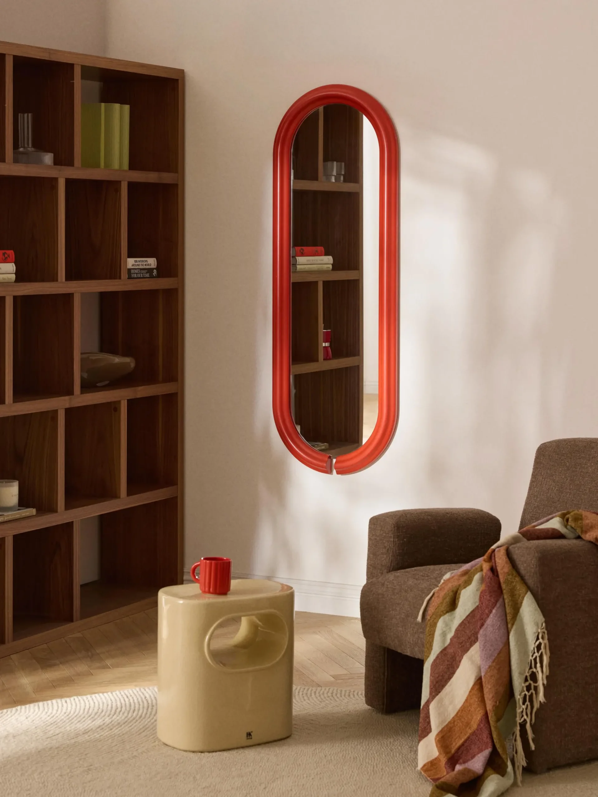 Specchio ovale alto Mael