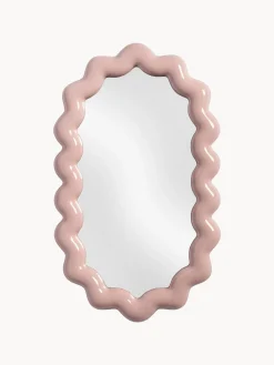 Specchio ovale da parete Zigzag
