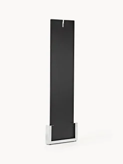 Specchio quadrato da terra con base in metallo Finn