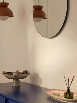 Specchio rotondo da parete senza cornice Erin
