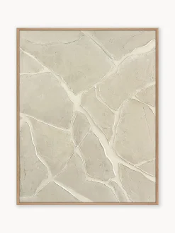 Stampa digitale con elementi dipinti a mano White Trace