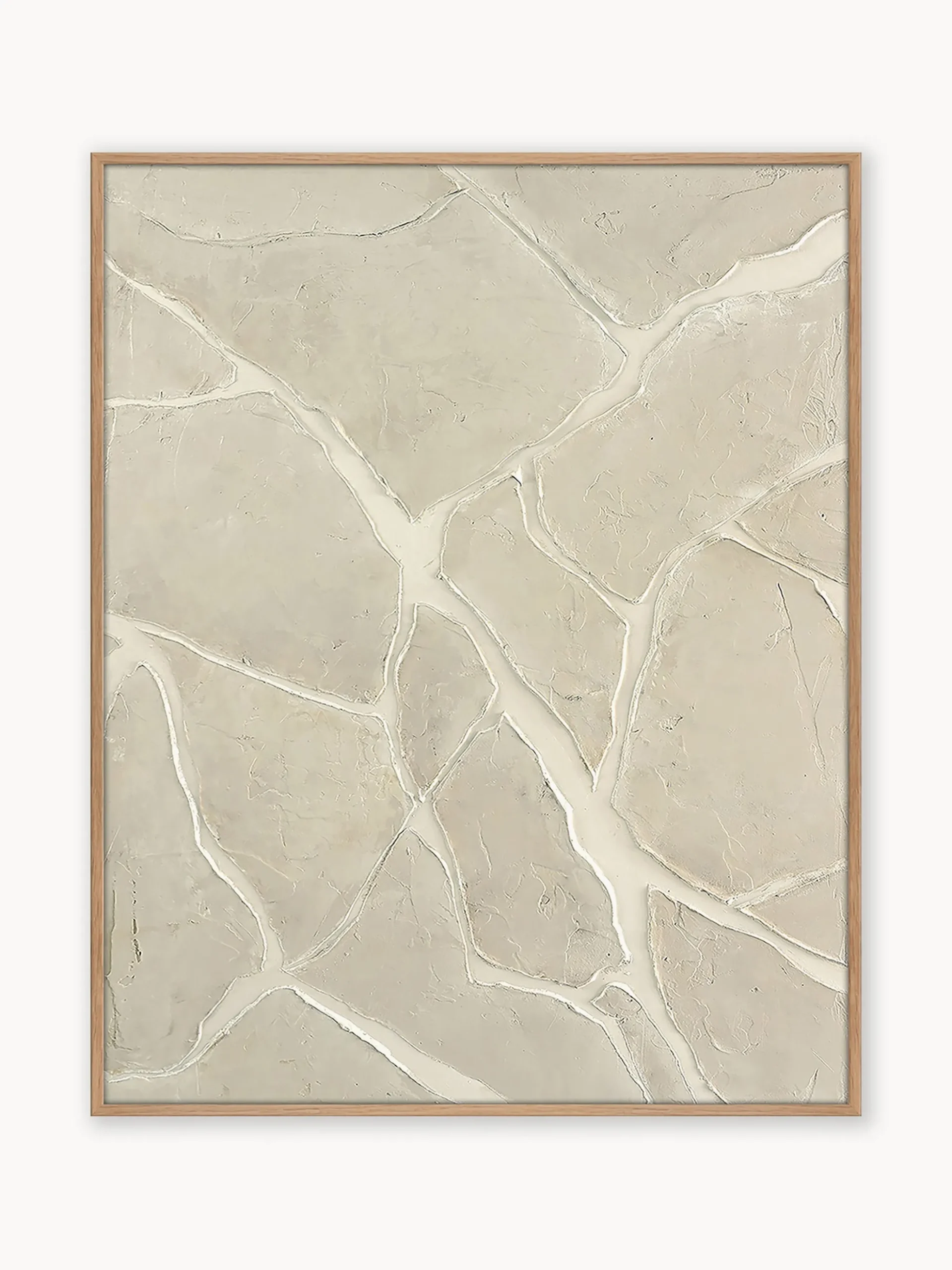 Stampa digitale con elementi dipinti a mano White Trace