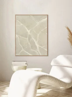 Stampa digitale con elementi dipinti a mano White Trace
