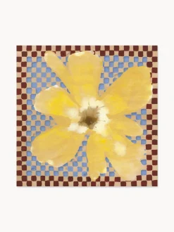 Stampa digitale Flower with Checks 03