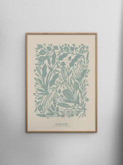 Stampa digitale incorniciata Soft Green Garden