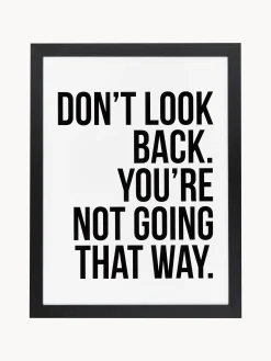 Stampa digitale incorniciata Don't Look Back