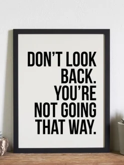Stampa digitale incorniciata Don't Look Back