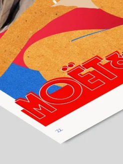 Stampa digitale incorniciata Hello Bonjour - Moet Monday