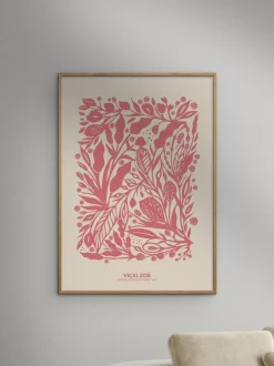 Stampa incorniciata Salmon Rose Garden