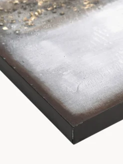 Stampa su tela dipinta a mano con cornice in legno Abstract Horizon
