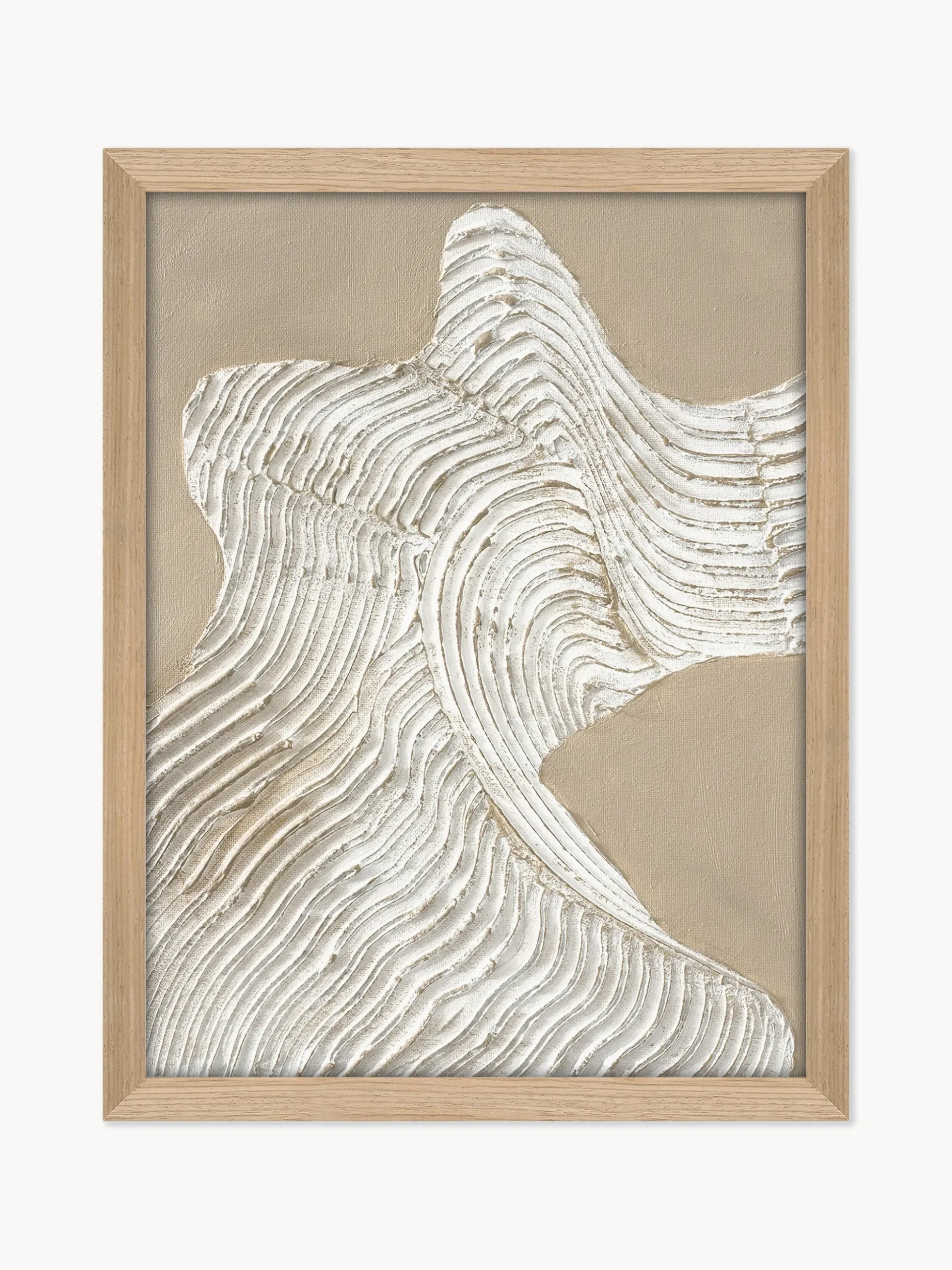 Stampa su tela incorniciata dipinta a mano Raw Shape 3