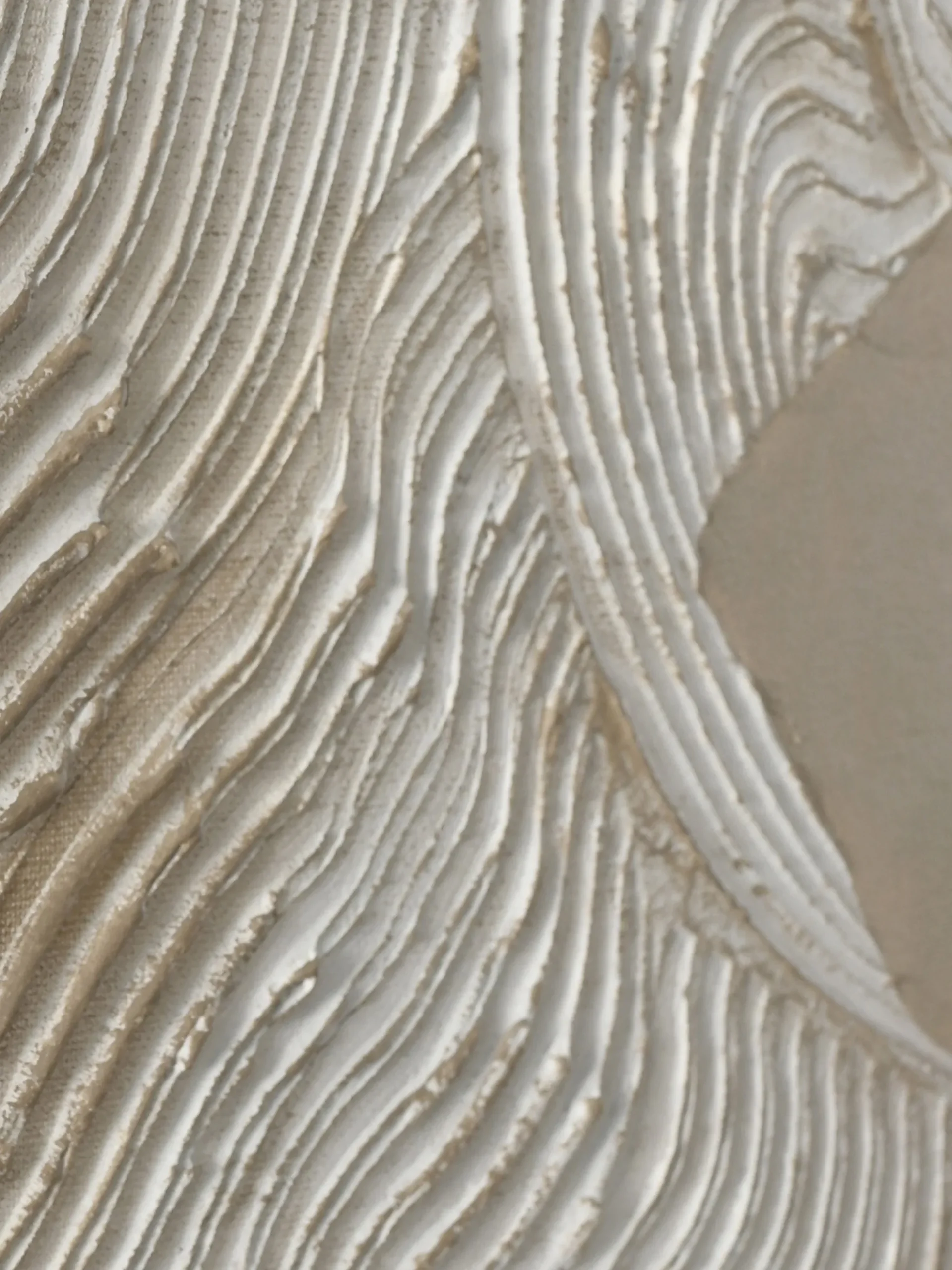 Stampa su tela incorniciata dipinta a mano Raw Shape 3